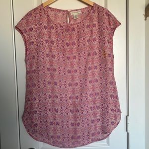 Cynthia Rowley patterned blouse